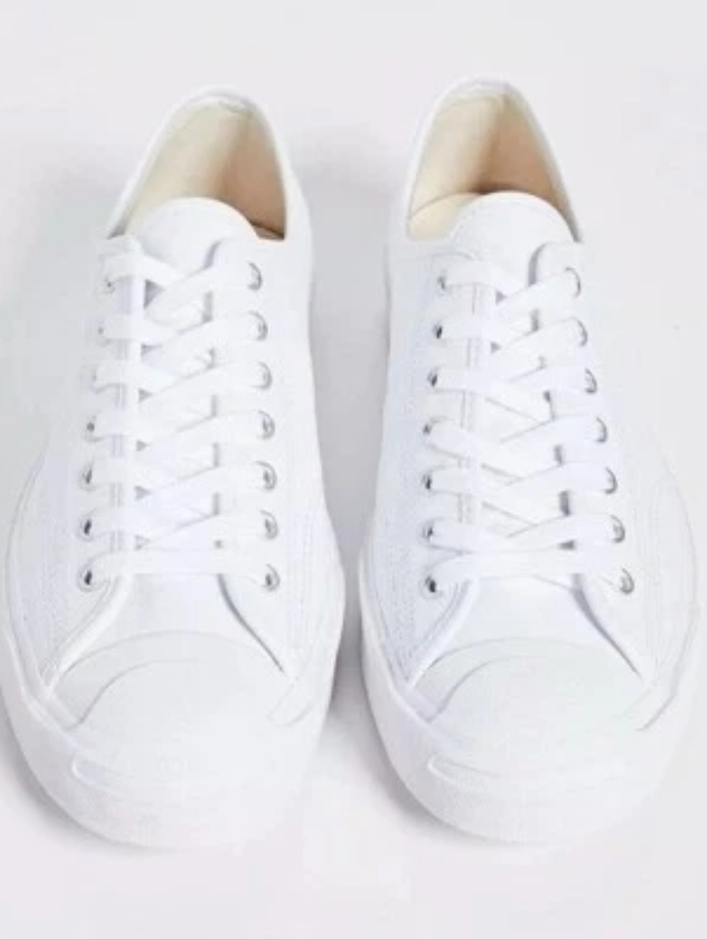 Converse Jack Purcell OX White Leather Sneakers 12